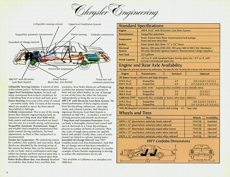 1977 Chrysler Cordoba Brochure Page 10